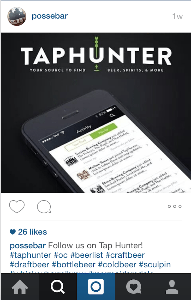 TapHunter, instagram, customer loyalty